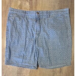 Johnnie-O Val Chambray Printed Shorts Mens 35 AOP Palm Trees 7" Inseam EUC